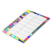 Kleurrijke weekplanner notitieblok (Schuin)