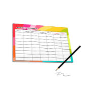 Kleurrijke weekplanner notitieblok