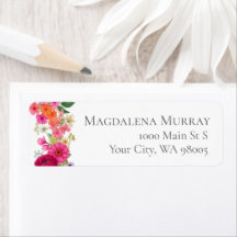 Kleurrijke Weelderige Roze & Oranje Elegante Bloem