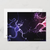 Kleurrijke weergave van neuronen briefkaart (Voorkant / Achterkant)