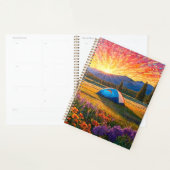 Kleurrijke weide bloemen camping tent kunst planner (Display)