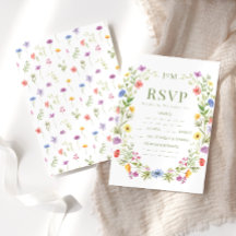 Kleurrijke weide bloemenwilde bloem rustieke bruil