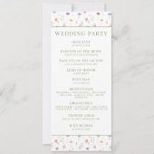 Kleurrijke weide wilde bloem bloemenzomer bruiloft (Achterkant)