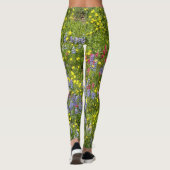 Kleurrijke weide wilde bloemen leggings (Achterkant)