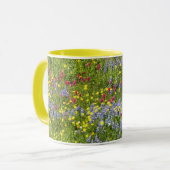 Kleurrijke weide wilde bloemen mok (Voorkant links)