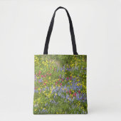 Kleurrijke weide wilde bloemen tote bag (Voorkant)
