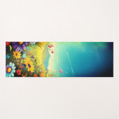 Kleurrijke weide yogamat (Voorkant (horizontaal))