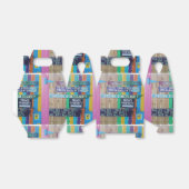 Kleurrijke Welcome Island teken Caribisch gebied Bedankdoosjes (Uitgevouwen)