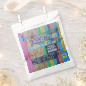 Kleurrijke Welcome Island teken Caribisch gebied Bedankzakje (Geknipt)