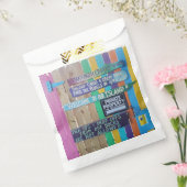 Kleurrijke Welcome Island teken Caribisch gebied Bedankzakje (Gezegeld)