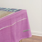 Kleurrijke Welcome Island teken Caribisch gebied Tafelkleed (Voorbeeld)