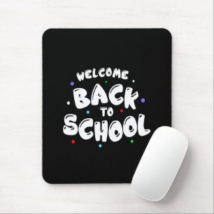 Kleurrijke Welkom Terug naar School Typografie Muismat