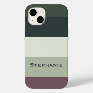 Kleurrijke Wenge Groene Palet Abstracte Strepen Na Case-Mate iPhone 14 Hoesje