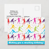 Kleurrijke Wensing u een verpletterende Verjaardag Briefkaart (Voorkant / Achterkant)