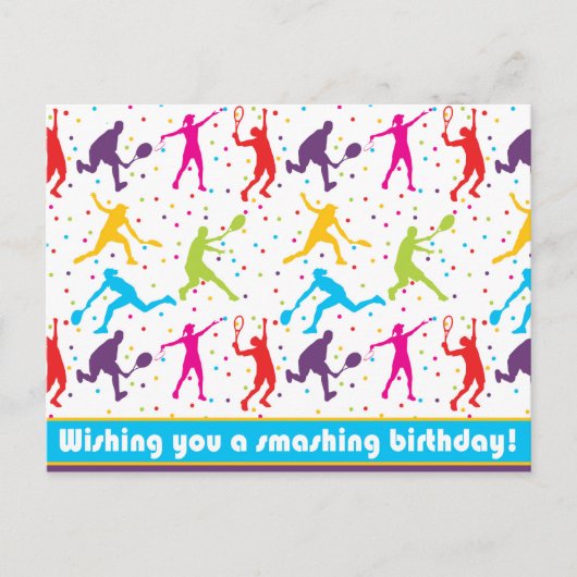 Kleurrijke Wensing u een verpletterende Verjaardag Briefkaart (Voorkant)