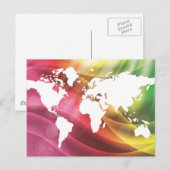 Kleurrijke wereld briefkaart (Voorkant / Achterkant)
