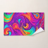 Kleurrijke wereld: Flowy Patterns Bad Handdoek (Handdoek)