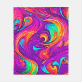 Kleurrijke wereld: Flowy Patterns Fleece Deken (Voorkant)