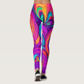 Kleurrijke wereld: Flowy Patterns Leggings (Achterkant)