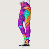 Kleurrijke wereld: Flowy Patterns Leggings (Links)