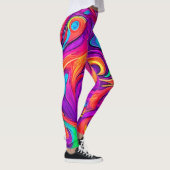 Kleurrijke wereld: Flowy Patterns Leggings (Rechts)