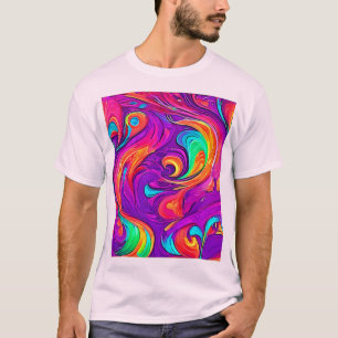 Kleurrijke wereld: Flowy Patterns T-shirt