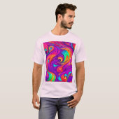 Kleurrijke wereld: Flowy Patterns T-shirt (Voorkant volledig)