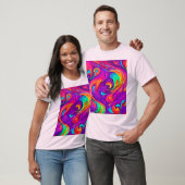 Kleurrijke wereld: Flowy Patterns T-shirt (Unisex)