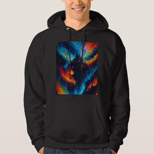 Kleurrijke wereld hoodie (Voorkant)