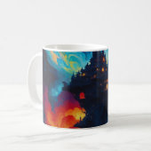 Kleurrijke wereld koffiemok (Voorkant links)