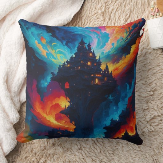 Kleurrijke wereld kussen (Deken)