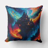 Kleurrijke wereld kussen (Voorkant)