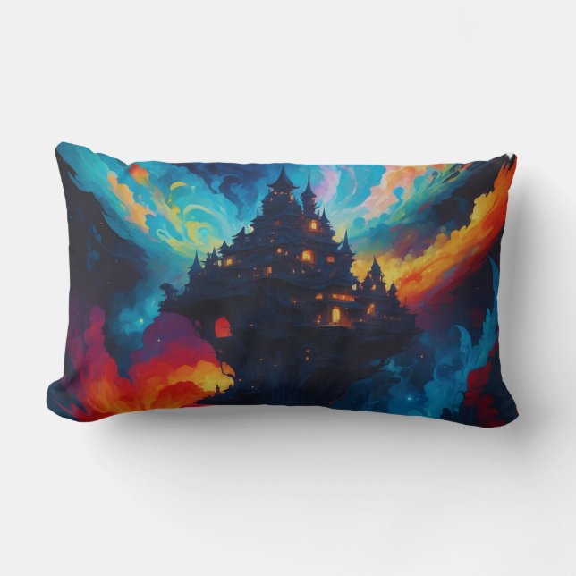 Kleurrijke wereld kussen (Voorkant)