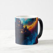 Kleurrijke wereld magische mok (Voorkant rechts)