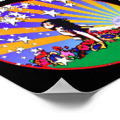 Kleurrijke wereld poster (Hoek)