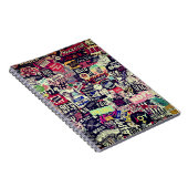 Kleurrijke wereld van stickers notitieboek (Rechterzijde)