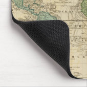 Kleurrijke Wereldkaart Muismat (Hoek)