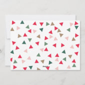 Kleurrijke werkerritten voor heldere feestdag foto feestdagenkaart (Achterkant)