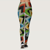 KLEURRIJKE WERVELBLOEMEN LEGGINGS (Achterkant)