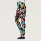 KLEURRIJKE WERVELBLOEMEN LEGGINGS (Links)