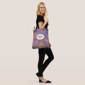 Kleurrijke Wervelende Tote Tas (Op model)
