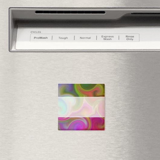 Kleurrijke werveling Abstract Magneet (Insitu (Vaatwasser))