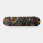 Kleurrijke werveling abstract persoonlijk skateboard (Horizontaal)