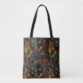 Kleurrijke werveling abstract tote bag (Voorkant)