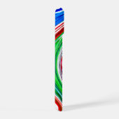 Kleurrijke werveling iPhone 15 case (Rechterkant)