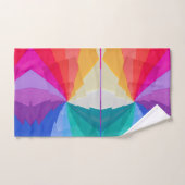 kleurrijke werveling op badkamer handdoek set (Handdoek)