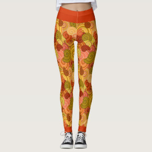 Kleurrijke Wervelingen Broek Leggings