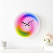 Kleurrijke wervelkolom - wandklok (Huis)