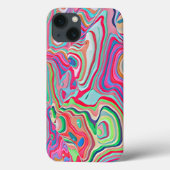 Kleurrijke wervelwind van wervelvloeistof Abstract Case-Mate iPhone Case (Achterkant)