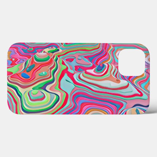Kleurrijke wervelwind van wervelvloeistof Abstract Case-Mate iPhone Case (Achterkant (horizontaal))